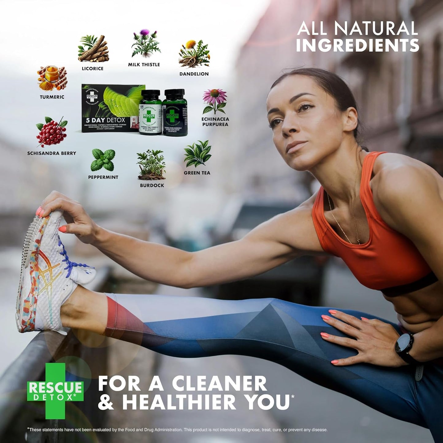 Rescue Detox 5 Day Permanent Detox Kit - 72ct Capsules | Comprehensive Full Body Cleanse with Bonus Instant ICE Caps