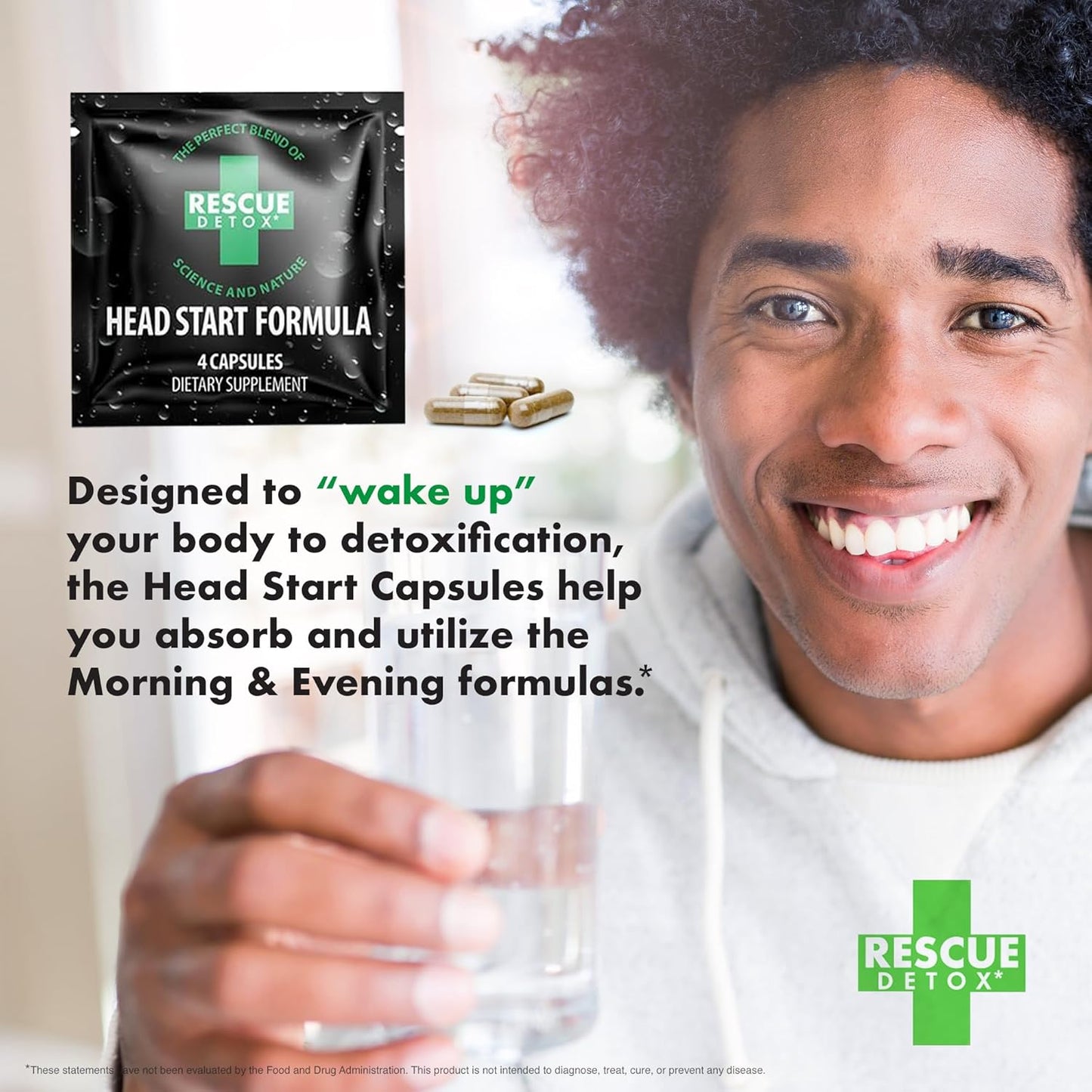 Rescue Detox 10 Day Permanent Detox Kit - 132ct Capsules | Comprehensive Full Body Cleanse with Bonus Instant ICE Caps